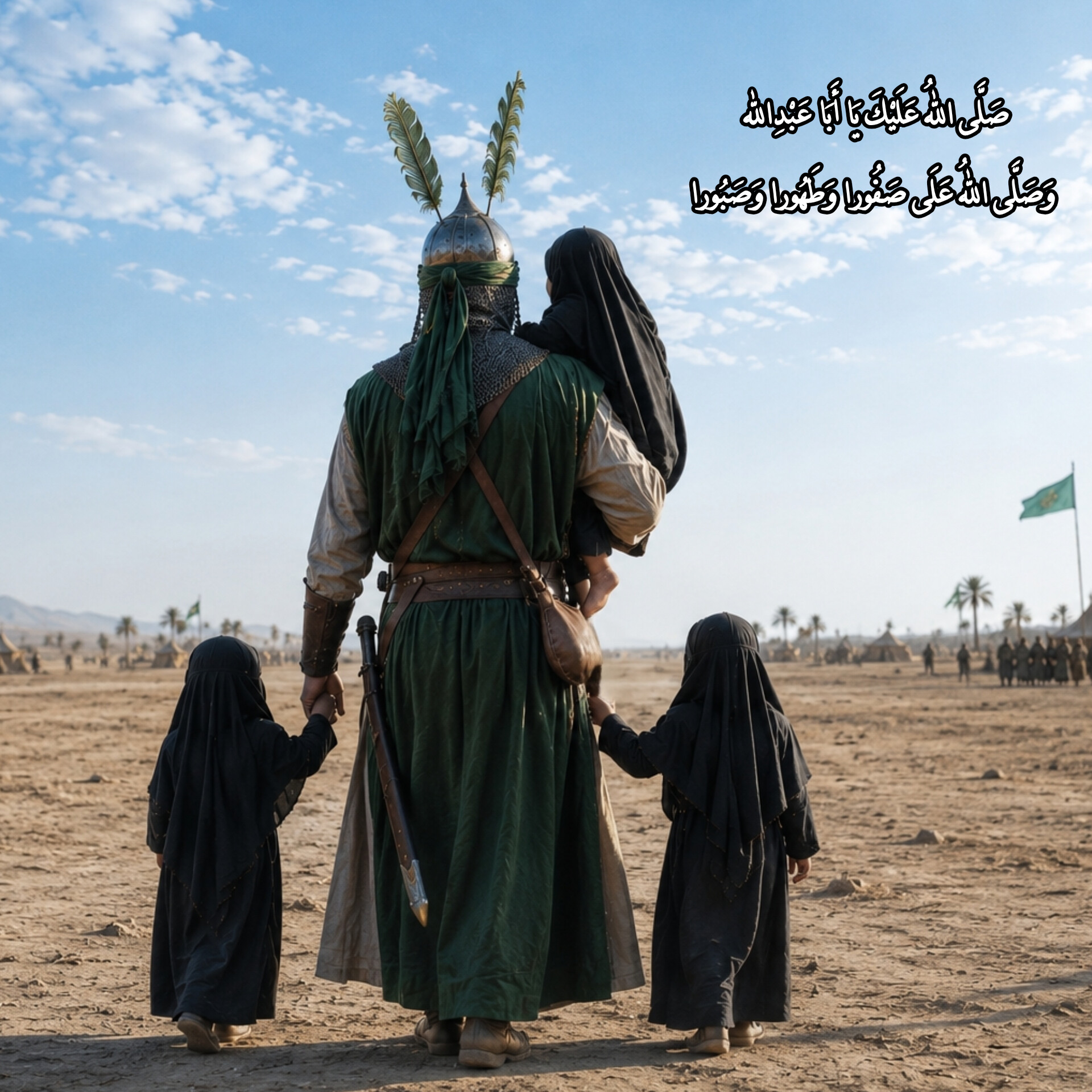 Safoora, Tahoora and Saboora with Imam Hussain